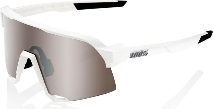 Actual product image 100% S3 Glasses Matte White (Mat white, Silver)