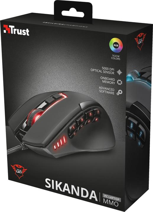 Produktbild Trust Sikanda GXT 164 MMO Mouse (Kabelgebunden)