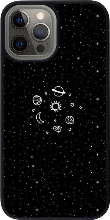 Actual product image PhoneLook Cover Silicone black Space Doodle (Apple iPhone 12 Pro Max)