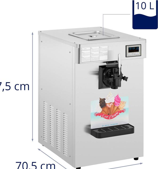 Actual product image Royal Catering Soft ice cream machine Gastro soft ice cream machine