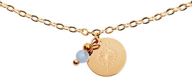 HCA Armband - "Make a wish" - rosévergoldet - Angelit (17 cm, Edelstahl, Angelit)