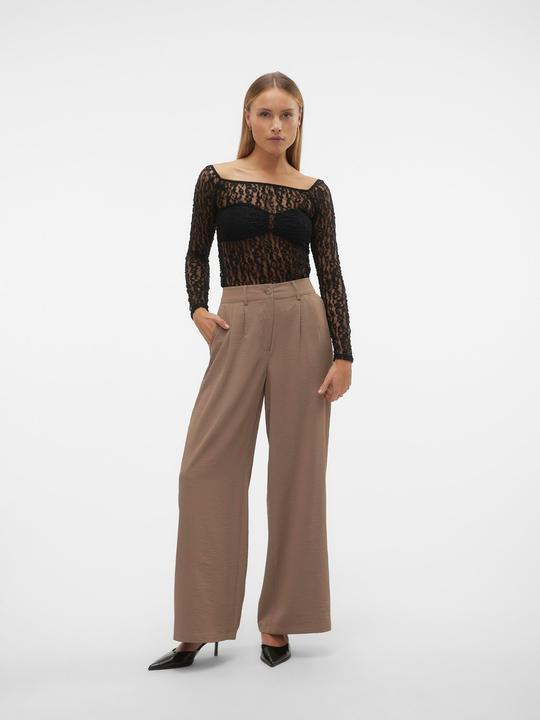 Actual product image Vero Moda VMPIXI Hohe Taille Hose Hose mit weitem Beinschnitt (L)
