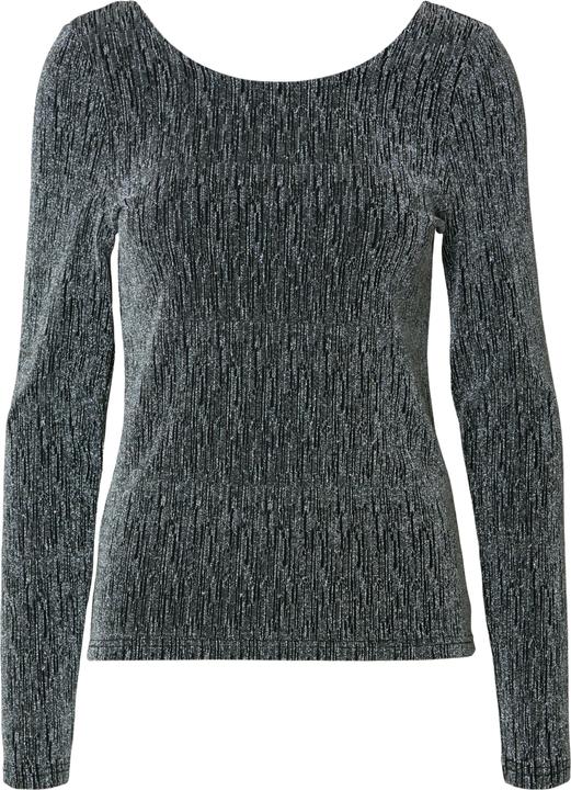 Selected Femme Glitzer Oberteil mit langen Ärmeln