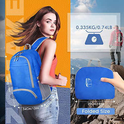 Produktbild Only-Bags.Store Leichter faltbarer Rucksack - Packbare Rucksäcke, kleine faltbare Rucksäcke Wanderrucksack (30 l)
