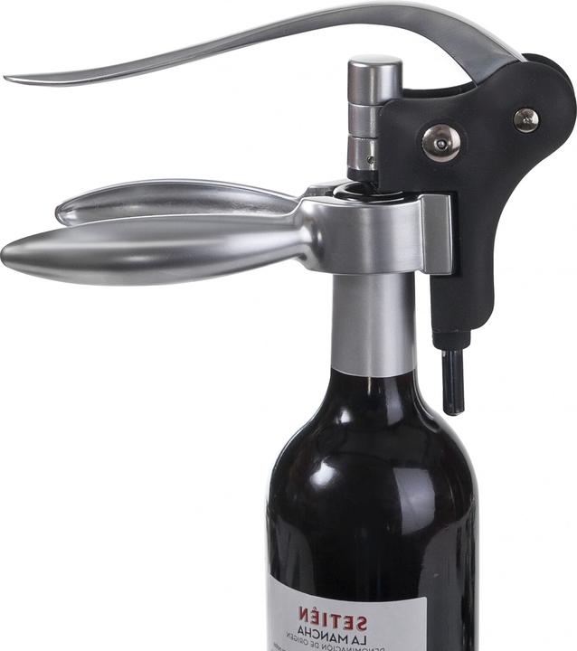 Actual product image Ibili Horizontal lever corkscrew Barware 18 cm Easy handling thanks to lever mechanism (Corkscrew)