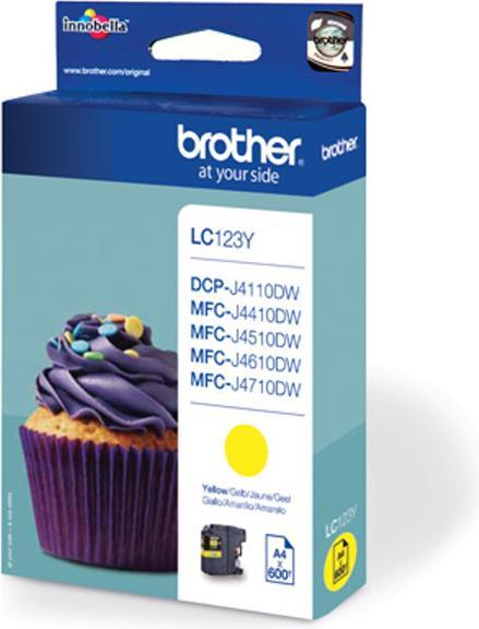 Actual product image Brother Lc-123y (Y)