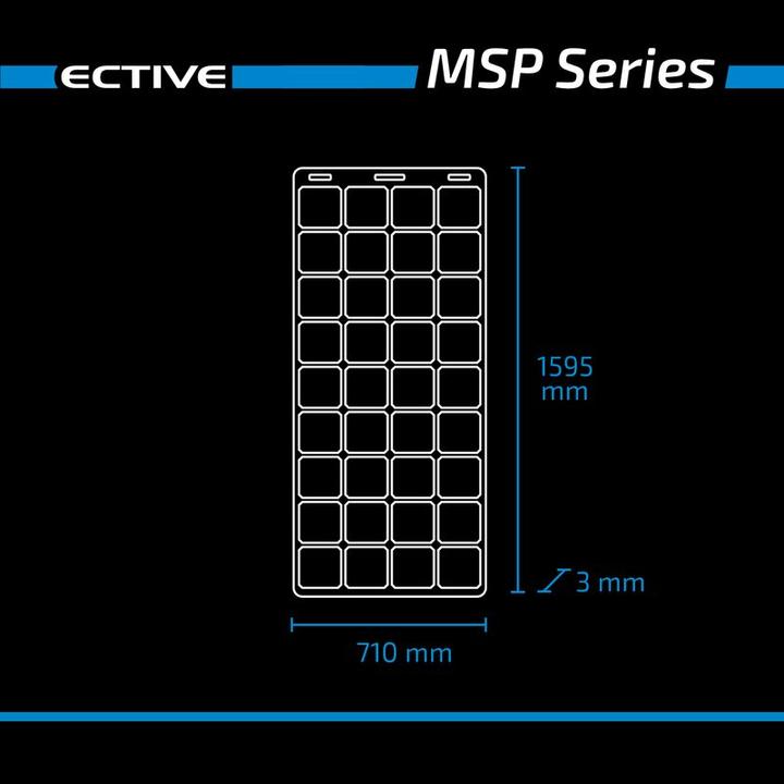 Image du produit Ective MSP 200 Flex panneau solaire flexible monocristallin 200W (200 W, 3.65 kg)