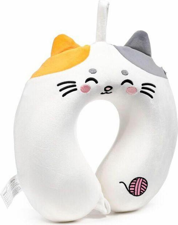 Immagine prodotto Triton Relaxeazzz Lola die Katze Adoramals Plsch Memory Foam Reisekissen (Cuscino per testa e collo)