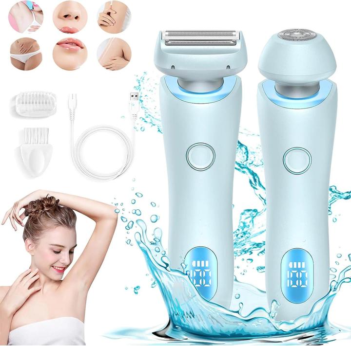Produktbild Cbx 2-in-1 Elektrischer Damenrasierer – Lady Shaver – Nass- & Trockenanwendung mit LED-Anzeige