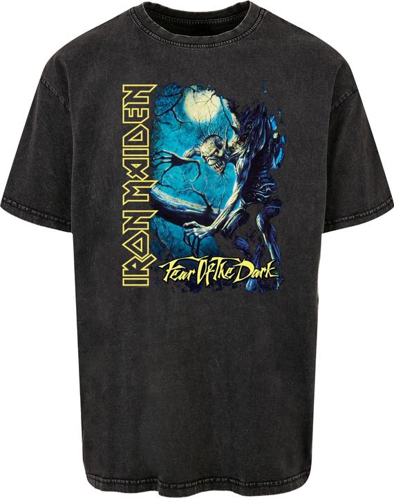 Merchcode Iron Maiden - Fear of the Dark Acid Washed Heavy Oversized Tee - 114399 (M)