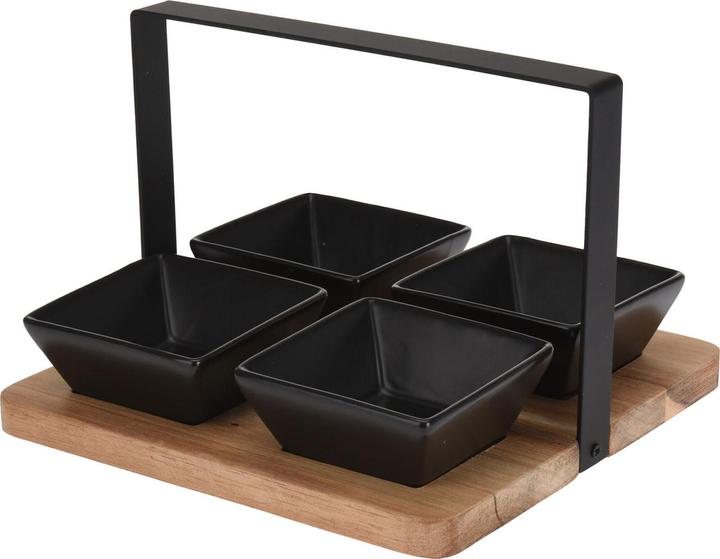 Produktbild Casativo Servierset Steingut und Akazienholz