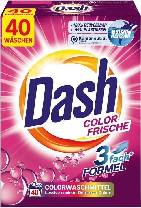 Produktbild Dash Colorwaschmittel Color Frische 2.6 Kg (40 Waschgänge, Waschpulver)