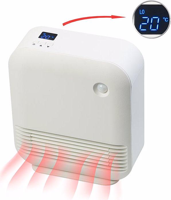 Actual product image Sichler Design ceramic fan heater with motion sensor, timer and display (1500 W)