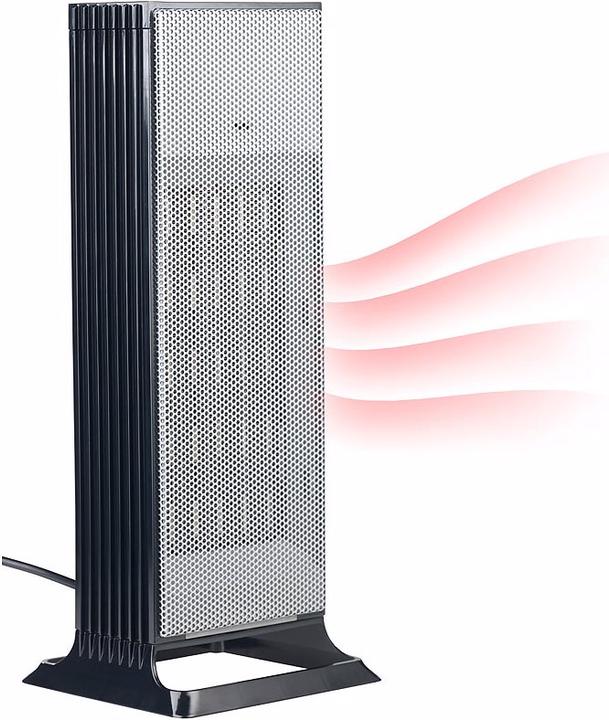 Actual product image Carlo Milano Design tower ceramic fan heater with thermostat (2000 W)