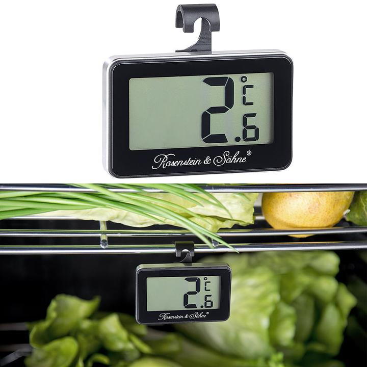 Image du produit Rosenstein & Söhne Thermomètre numérique pour congélateur et réfrigérateur