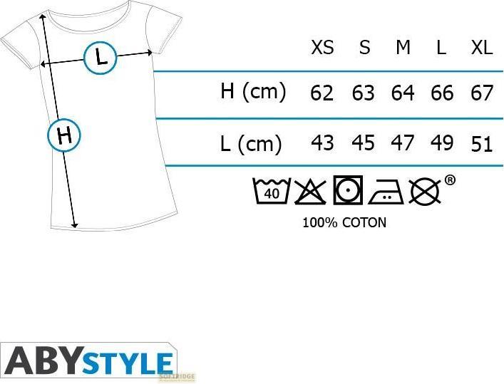 Valori nutrizionali e ingredienti ABYstyle HARRY POTTER - Tshirt Doni della Morte donna SS nera - Basic (M)