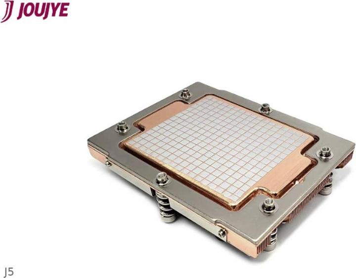 Produktbild Dynatron J5 AMD Genoa SP5 cooler 1U active copper for vapor chamber base and stacked fin and upto 26 (27 mm)