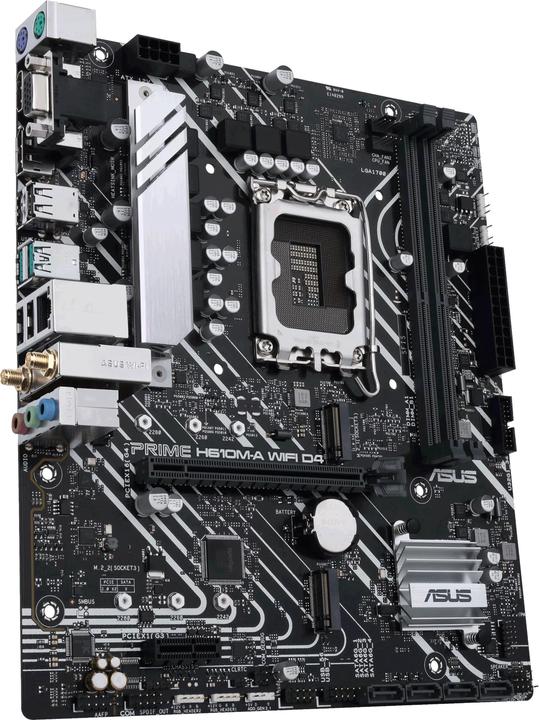 Image du produit ASUS MB PRIME -A WIFI Intel,1700,DDR4,mATX (LGA 1700, Intel H610, mATX)