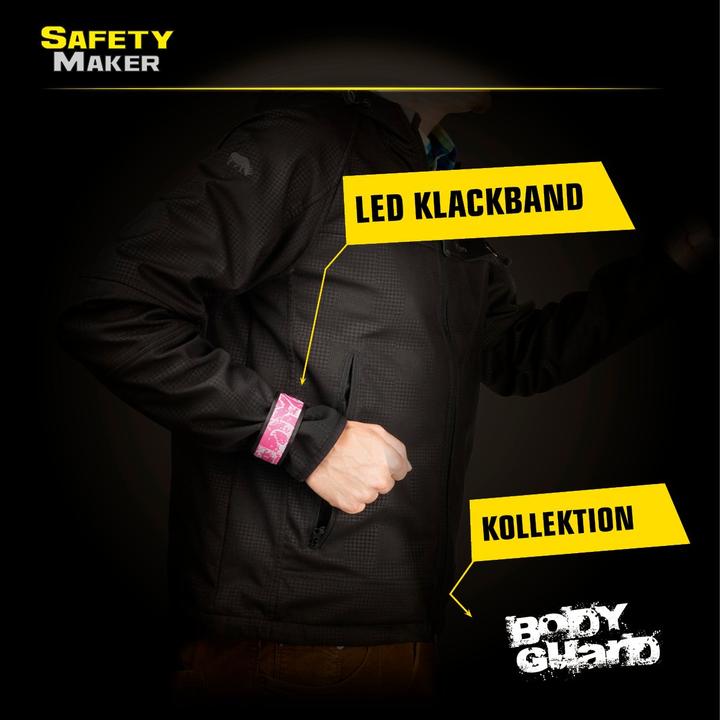 Produktbild SafetyMaker LED Klackband pink