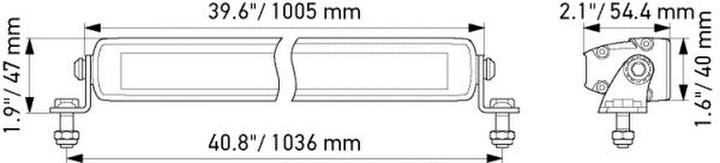 Actual product image Hella High beam headlamp LED 12,000 lm BLACK MAGIC 1FJ 358 176-321