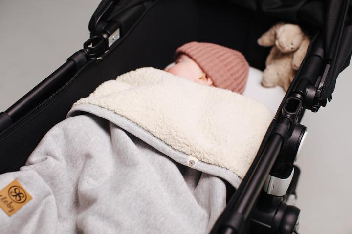 Actual product image Cloby Teddy Blanket Blanket Grey (95 x 75 cm)