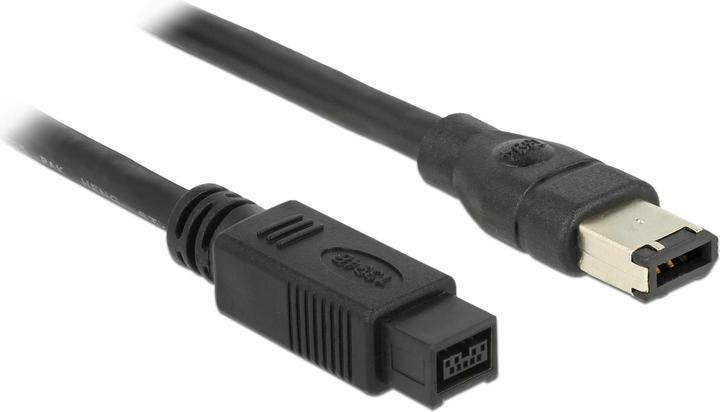 Actual product image Delock FireWire cable 400Mbps 9Pin-6Pin 3 m (3 m, FireWire)