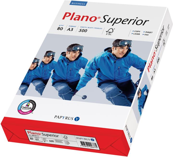Plano Papier à copier SUPERIOR FSC A3 88351100 blanc, 80 g BB 500 feuilles (80 g/m², 500 x, A3)