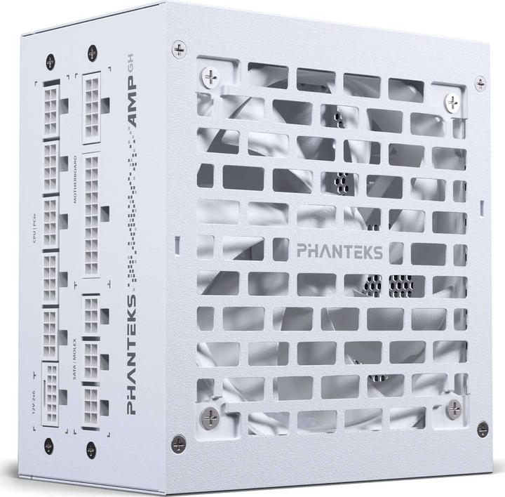Actual product image Phanteks AMP GH 750W 80 PLUS Gold power supply, PCIe 5.1, ATX 3.1 - 750 watts, white (750 W)