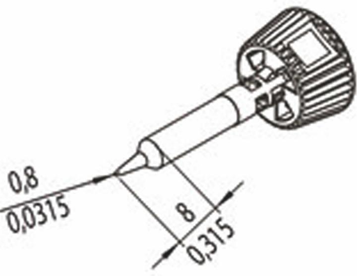 0142PDLF08/SB Pointe à souder Taille de la pointe 0.80 mm Contenu 1 pc. (Panne de soudure)