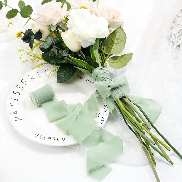 Immagine prodotto I Am Creative Chiffon Geschenkband DIY Maschen Deko Band 3er Set (Nastro da regalo, 3 x)