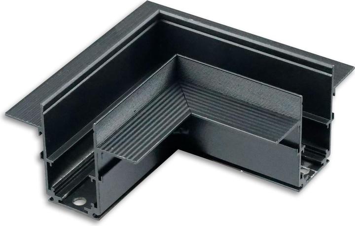 Produktbild Isoled Track48 Eckschiene 90° horizontal für Trockenbauschiene, schwarz, nicht stromführend