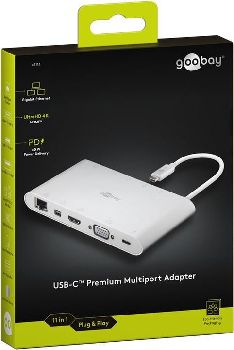 Produktbild Goobay USB-C Multiport-Adapter (USB-C, 11 Ports)