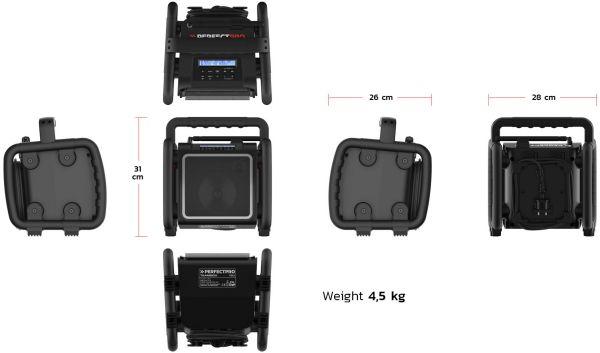 Actual product image PerfectPro DAB+ Radio TEAMBOX Black (DAB+, FM, Bluetooth)