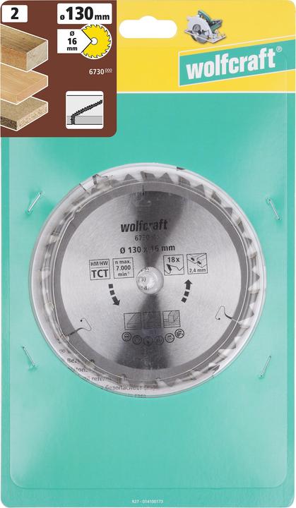 Produktbild wolfcraft wolfcraft 1 Kreissägeblatt HM, 30 Zähne ø190mm