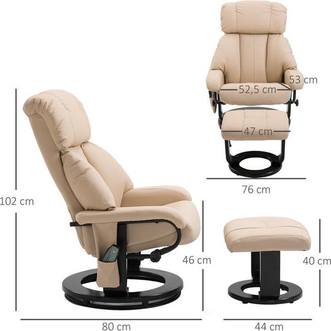 Produktbild Swisshandel24 Relaxliege mit Liegefunktion Massagesessel Fernsehsessel Liegesessel Ergonomischer Stuhl Sessel mit