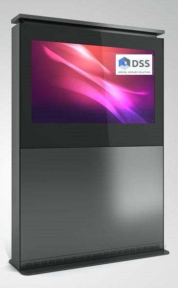 Produktbild DSS Indoor Stele Landscape, 49" Bildschirm, schwarz