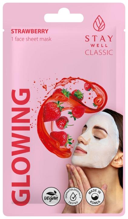 Produktbild Stay Well Classic sheet mask - STRAWBERRY Glowing