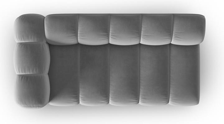 Actual product image Micadoni Velvet Left Modular Sofa, "Lupine", 3 Seats, 175x95x70Made in Europe (Modular sofa, 3-seater)
