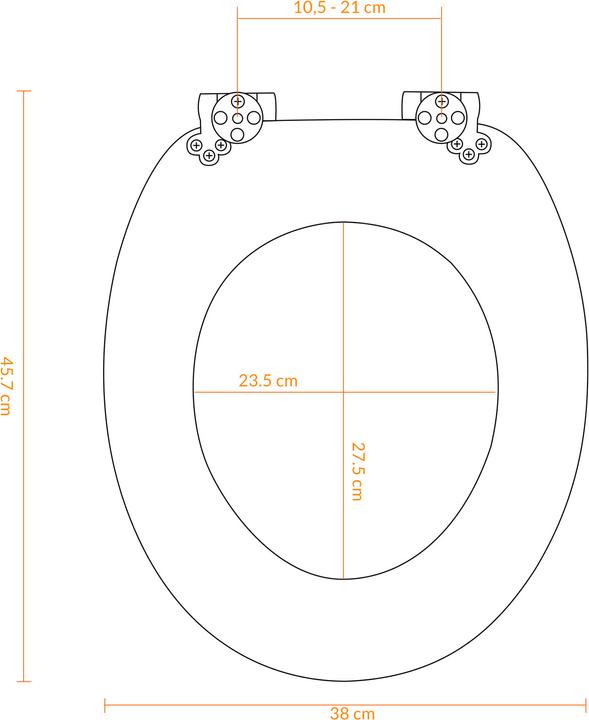 Produktbild Casaria Toilettendeckel