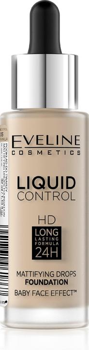 Produktbild Eveline EVELINE Liquid Control HD Mattifying Drops Foundation matujący podkład do twarzy 015 Light Vanilla 3 (015 Light Vanilla)