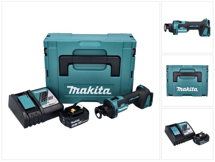 Makita DCO 181 RF1J Akku Rotationsschneider 18 V 32000 U/min Brushless + 1x Akku 3.0 Ah + Ladegerä