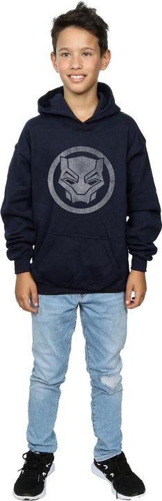 Immagine prodotto Black Panther Distressed Icon Felpa con Cappuccio Ragazzi (140, 146)