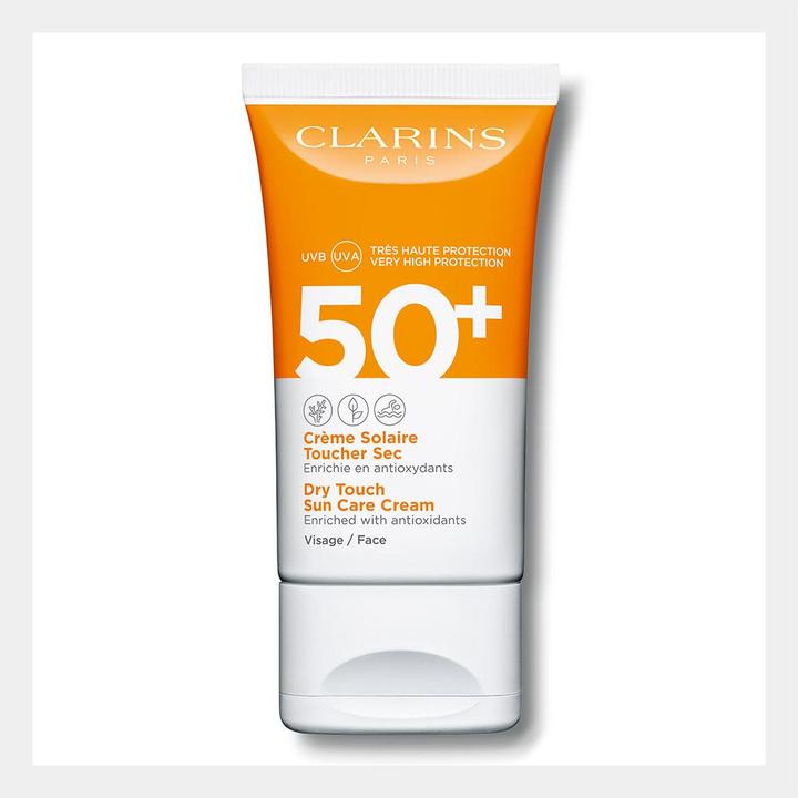 Image du produit Clarins Toucher sec (Crème solaire visage, SPF 50+, 50 ml, 71 g)
