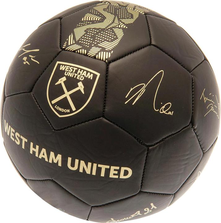 West Ham United FC Fussball mit Unterschriften (1)