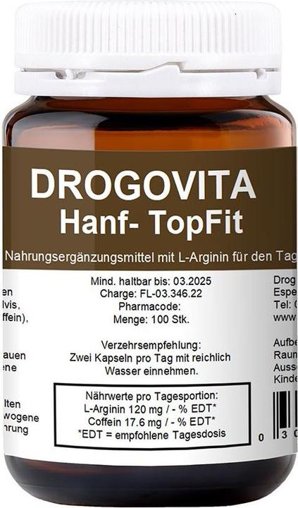 Drogovita Hanf TopFit Kaps (100 Stück, Kapseln, 147 g)