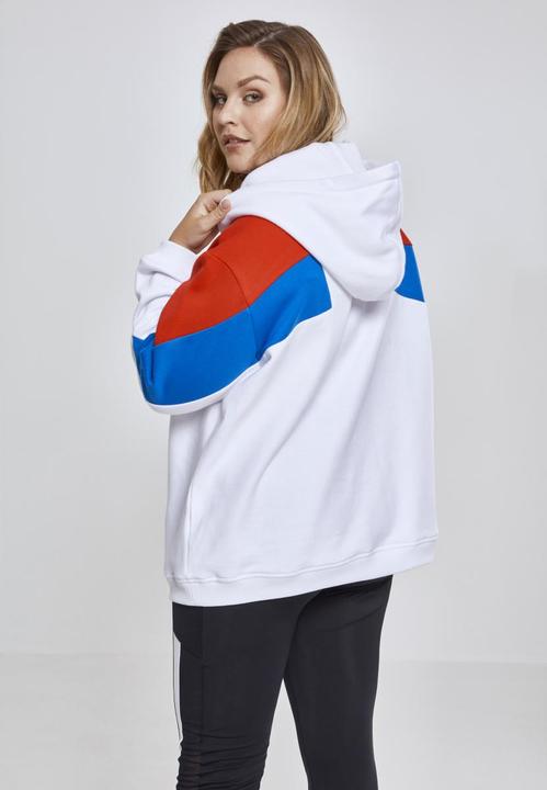 Immagine prodotto Urban Classics Felpa con cappuccio oversize 3-Tone Block da donna (XXL)