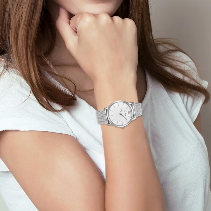 Immagine prodotto Eastside Orologio al quarzo da donna Upper Union in acciaio inossidabile argento - 9766 (Orologio da polso analogico, 33 mm)