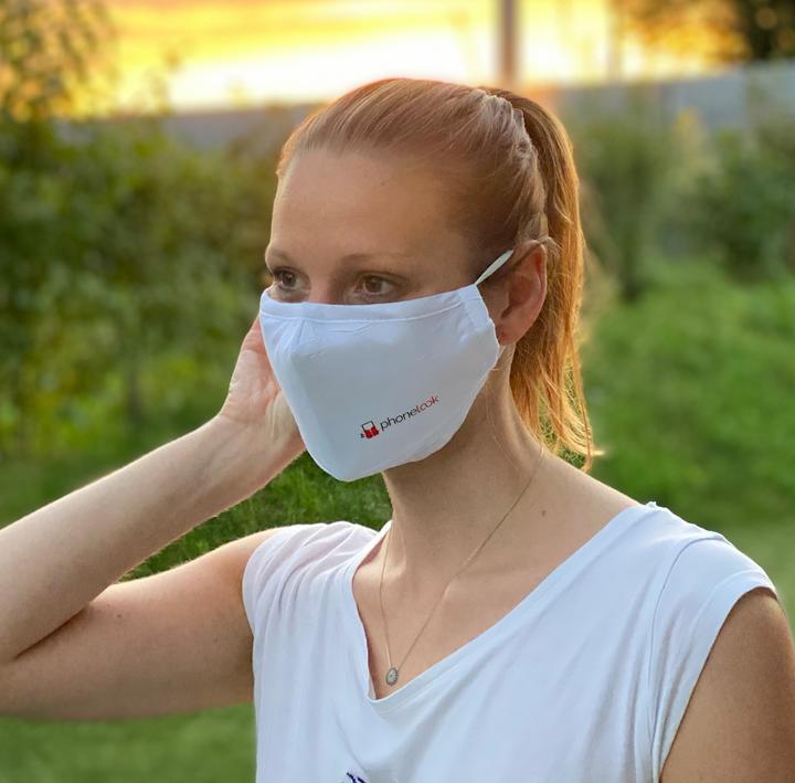 Produktbild PhoneLook Hauseigene FFP2-Mundschutzmaske mit 1 Aktivkohlefilter (FFP2, 1 x)