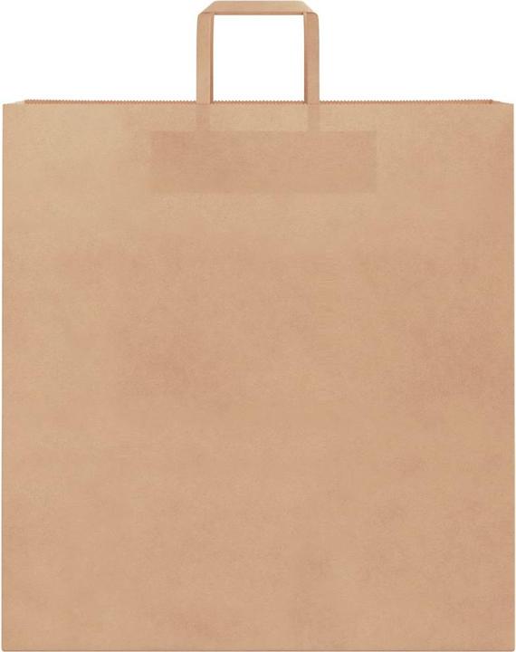 Produktbild VidaXL Kraftpapiertüten 250 Stk. mit Henkel Braun 45x17x48 cm Papiertüte (Geschenktüte, 250 x)