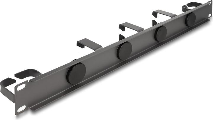 Actual product image Delock 19? Cable management manoeuvring panel with 4 rubber cable ducts